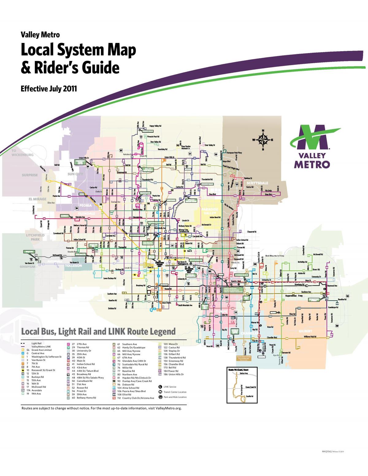フェニックスのバスステーションマップ